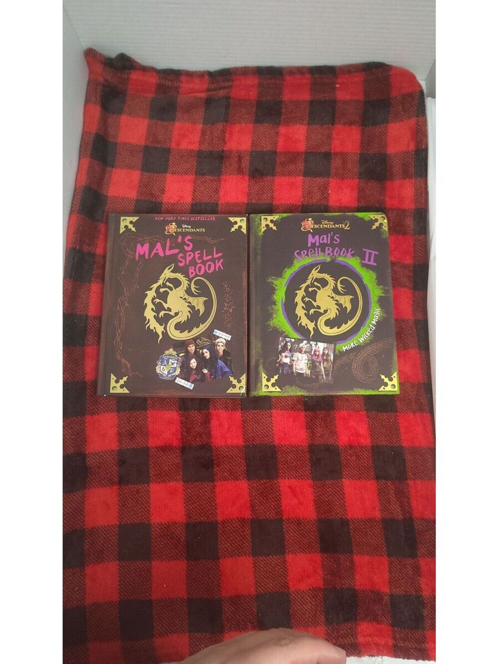 Disney Descendants Mal’s Spell Book I & II Hardcover 2 Book Lot